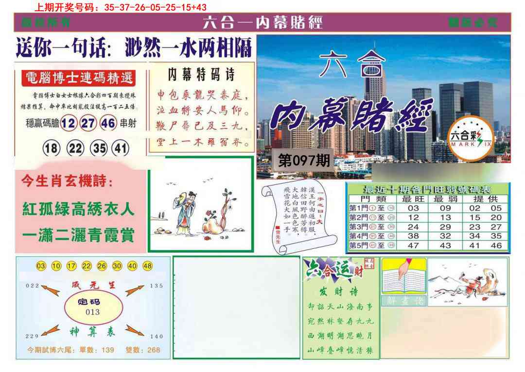 097期内幕赌经[图]